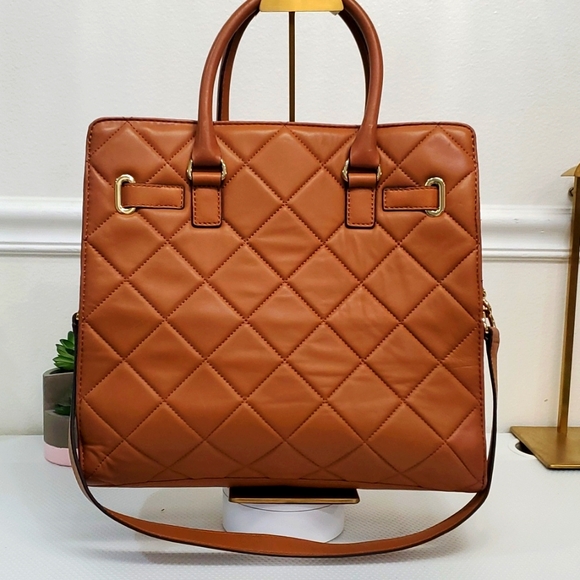 NWT Michael Kors Hamilton Quilt Large Tote🤎🤎🤎 - Picture 7 of 15